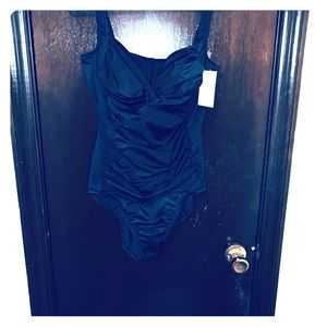 Band new all over control black bathing suit